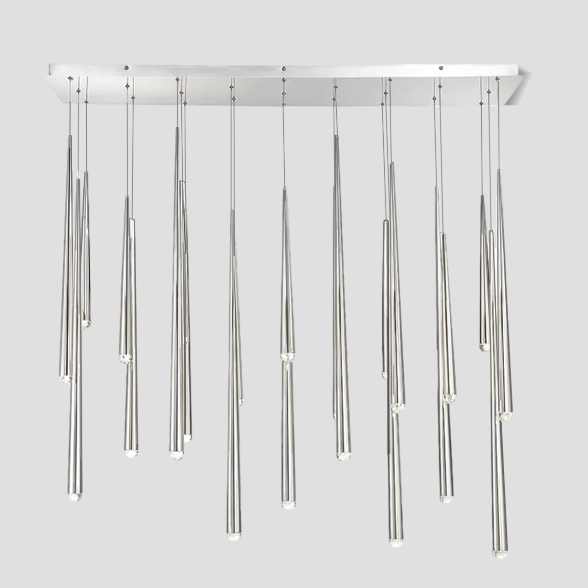 Fern Rectangle Tubular Pendant