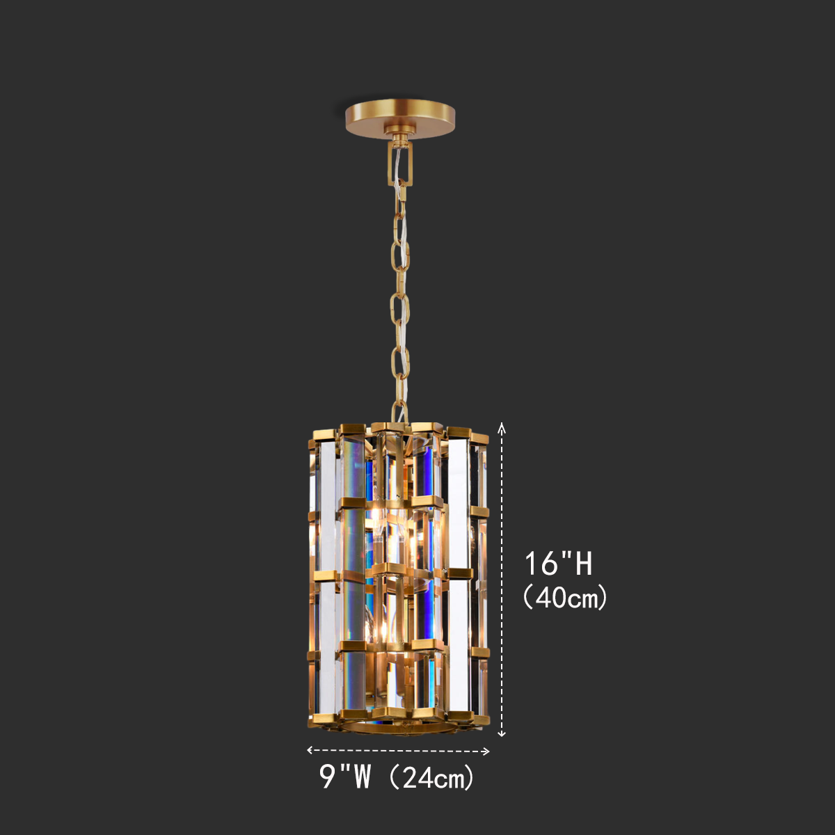 Isolde Cylindrical Pendant