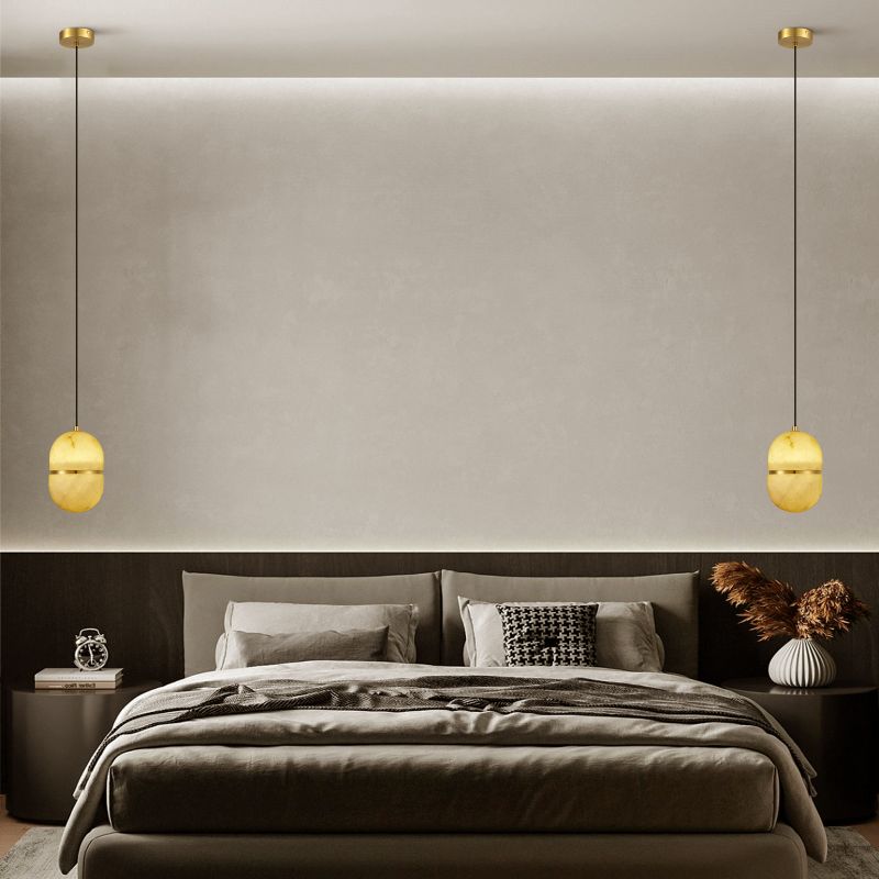 Alabaster Oval Pendant