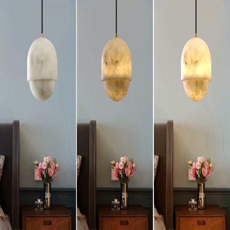 Alabaster Yoko Pendant