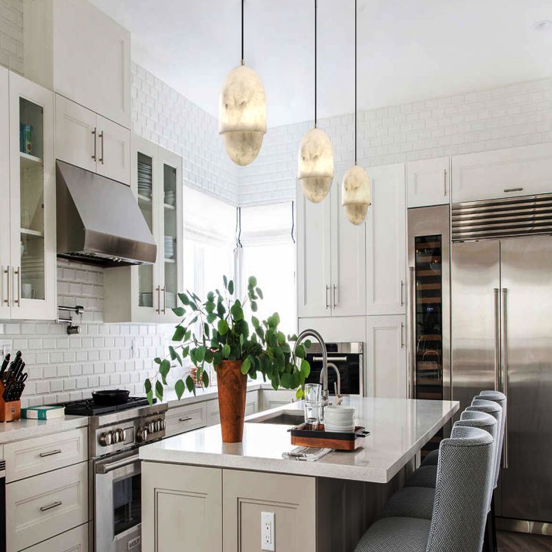 Alabaster Yoko Pendant