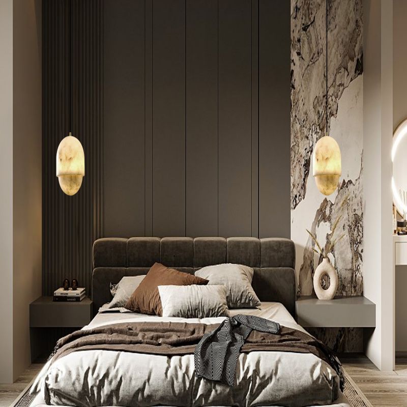 Alabaster Yoko Pendant