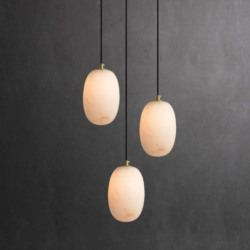 Alabaster Bedside Pendant Light Pendant for living room,Pendant for kitchen,Pendant for bathrooms,Pendant for bedrooms,Pendant for foyer,Pendant for stairways,Pendant for dining room rbrights Small  