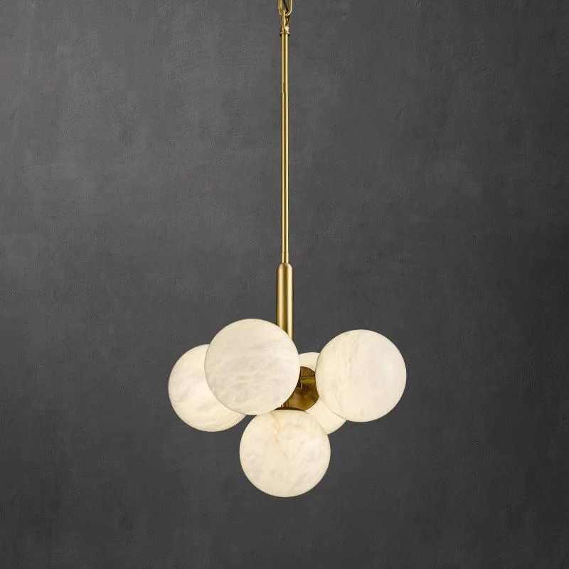 Alabaster Global Rod/Cord Pendant Pendant for living room,Pendant for kitchen,Pendant for bathrooms,Pendant for bedrooms,Pendant for foyer,Pendant for stairways,Pendant for dining room rbrights 5 Balls  