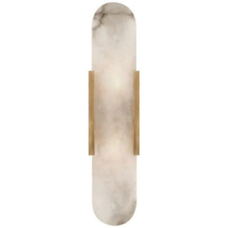 Alabaster Linear Wall Sconce wall sconce for bedroom,wall sconce for dining room,wall sconce for stairways,wall sconce for foyer,wall sconce for bathrooms,wall sconce for kitchen,wall sconce for living room rbrights 20"H*4.25"W Brass 