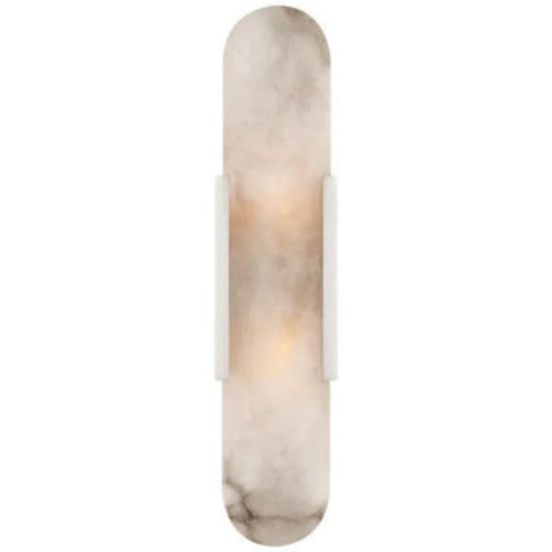 Alabaster Linear Wall Sconce wall sconce for bedroom,wall sconce for dining room,wall sconce for stairways,wall sconce for foyer,wall sconce for bathrooms,wall sconce for kitchen,wall sconce for living room rbrights 20"H*4.25"W Polished Nickel 