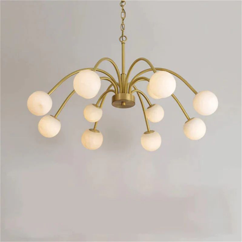 Alabaster Radial Chandelier chandeliers for dining room,chandeliers for stairways,chandeliers for foyer,chandeliers for bedrooms,chandeliers for kitchen,chandeliers for living room rbrights Style C 32"D  