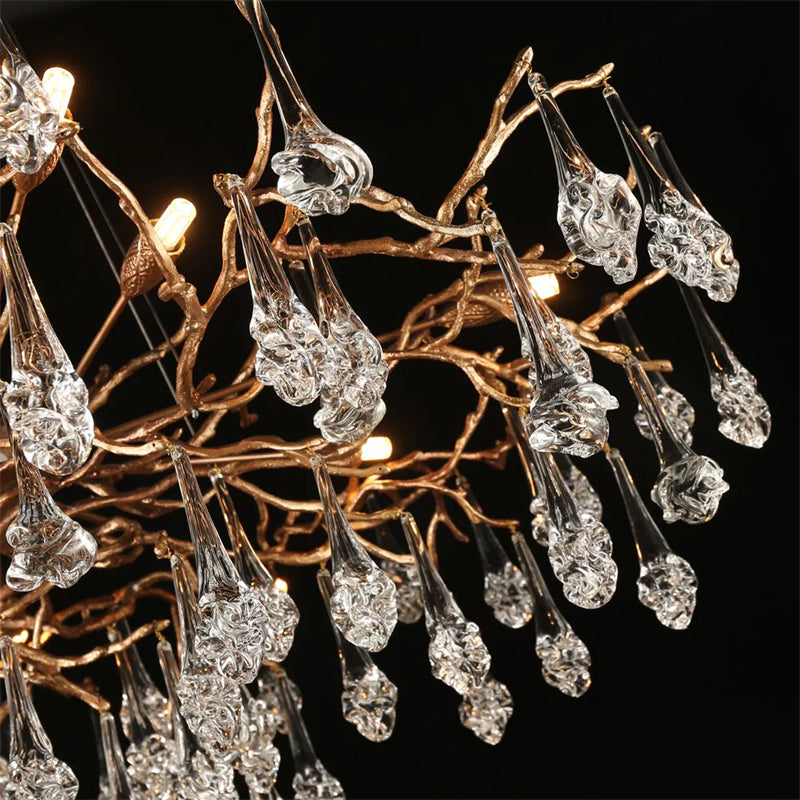 Anitra Modern Branch Chandelier Drop Flower D 31.5