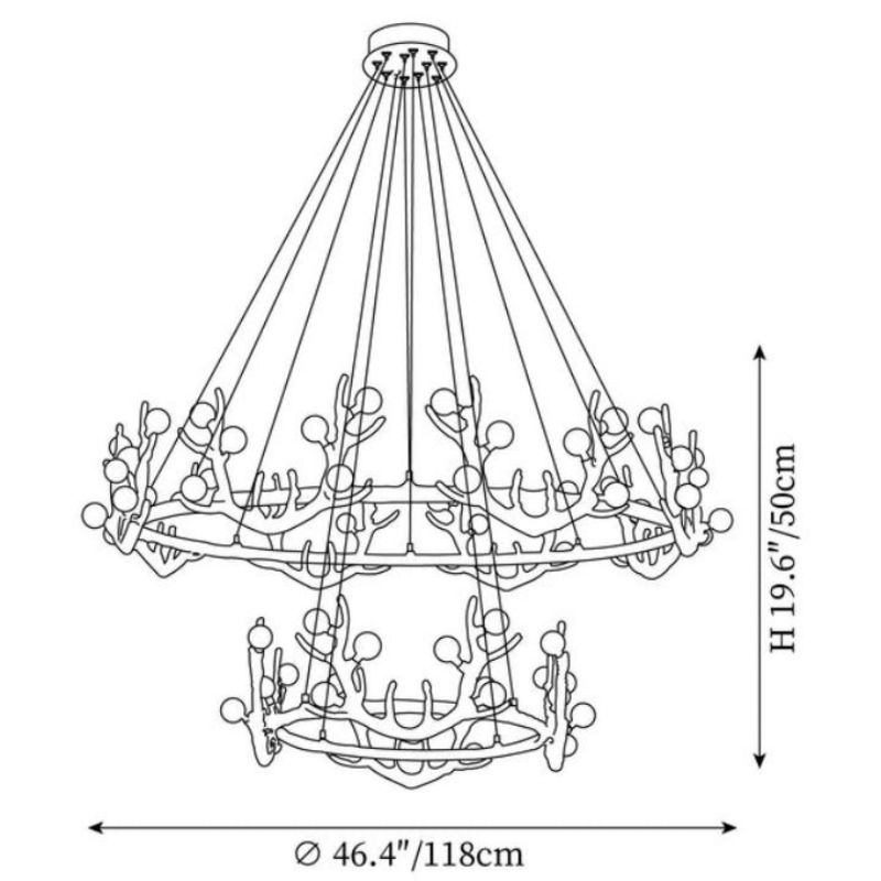 Antler Shape Chandelier