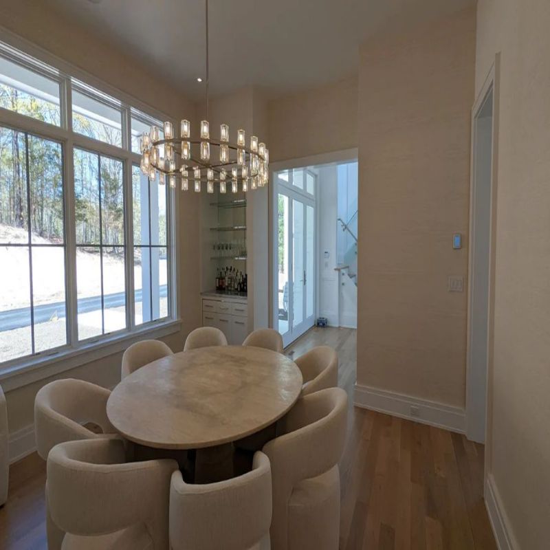 Beliy Crystal Shades Round Chandelier 36"