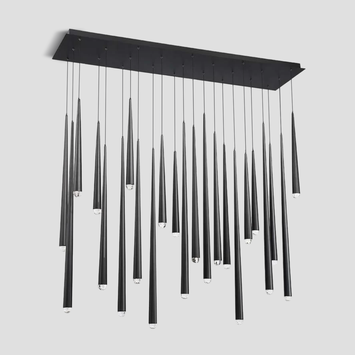 Fern Rectangle Tubular Pendant