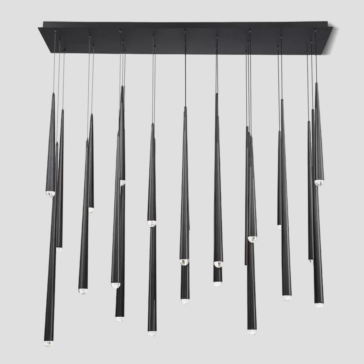 Fern Rectangle Tubular Pendant