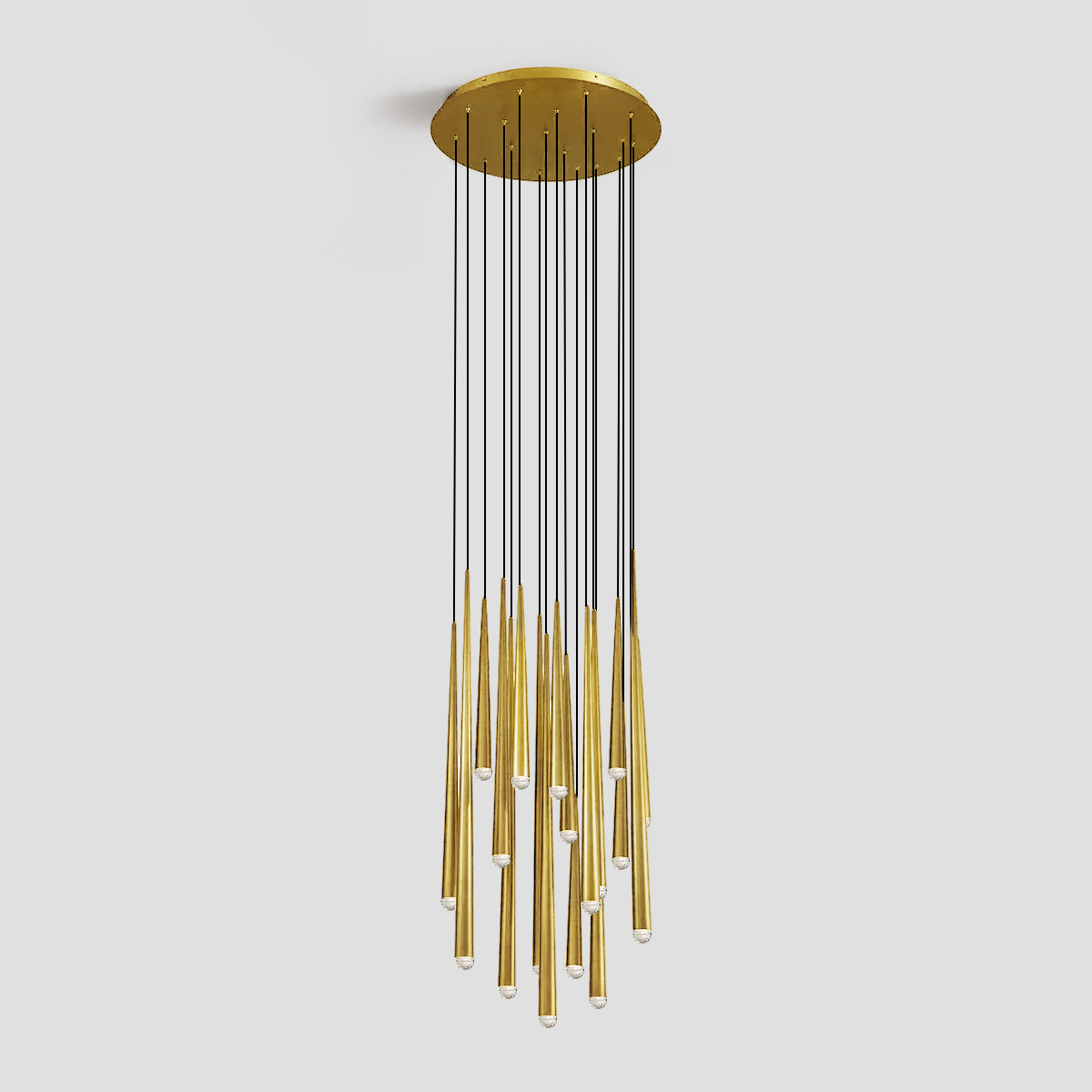 Fern Round Tubular Pendant