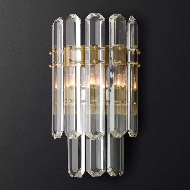 Browning Prism Two-tier Wall Lamp chandeliers for dining room,chandeliers for stairways,chandeliers for foyer,chandeliers for bedrooms,chandeliers for kitchen,chandeliers for living room Rbrights   