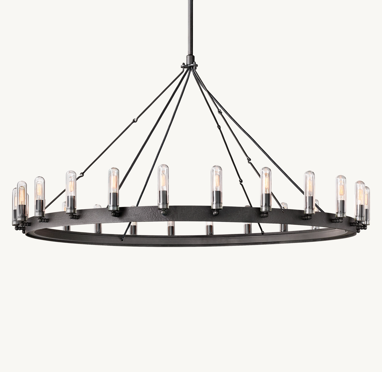 Camino Round Outdoor Chandelier 50"