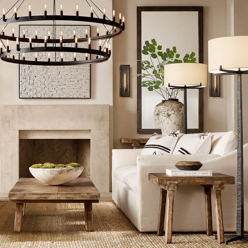 Camino Vintage Filament Two-Tier Round Chandelier chandeliers for dining room,chandeliers for stairways,chandeliers for foyer,chandeliers for bedrooms,chandeliers for kitchen,chandeliers for living room Rbrights   