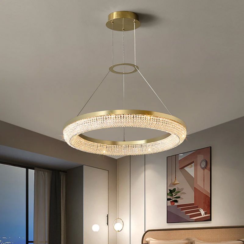 Darry Modern Crystal Round Chandelier chandeliers for dining room,chandeliers for stairways,chandeliers for foyer,chandeliers for bedrooms,chandeliers for kitchen,chandeliers for living room Rbrights   