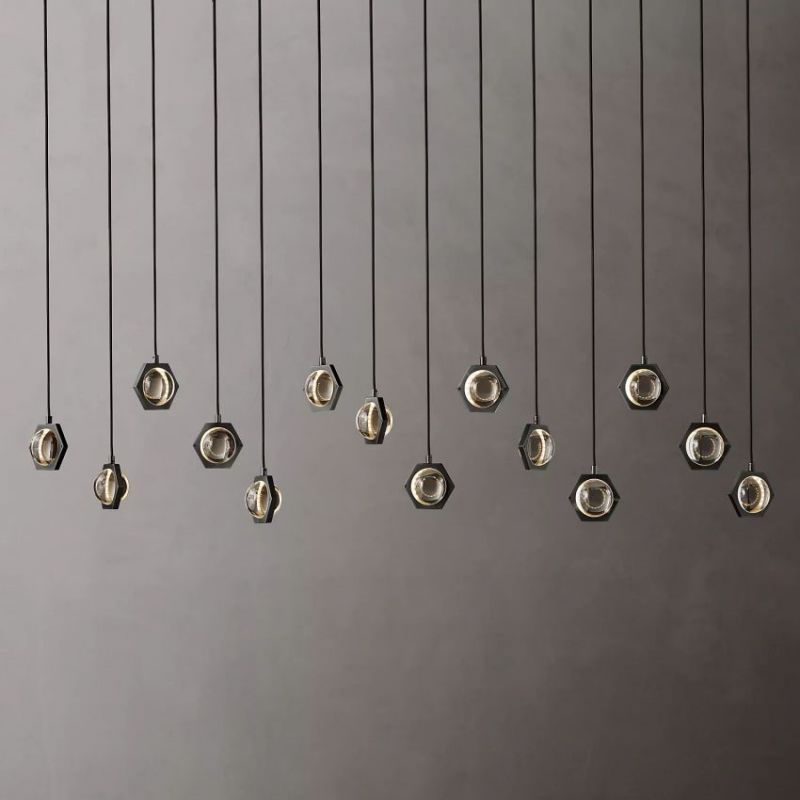 Eclate Linear Chandelier 54" chandeliers for dining room,chandeliers for stairways,chandeliers for foyer,chandeliers for bedrooms,chandeliers for kitchen,chandeliers for living room Rbrights   
