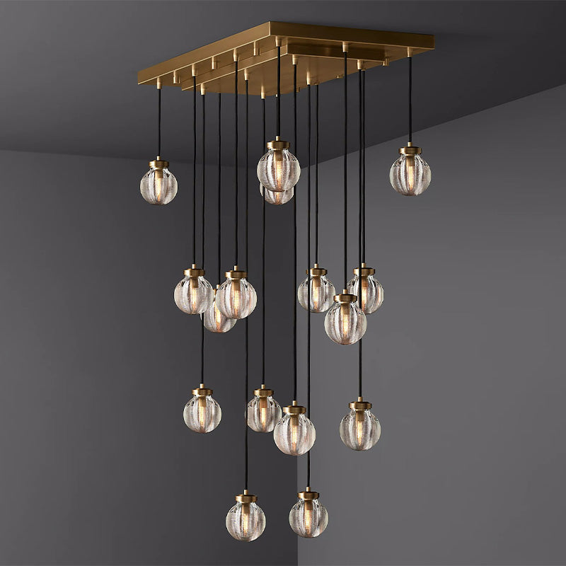 Fantasy Pearl Ball Linear Chandelier 36" chandeliers for dining room,chandeliers for stairways,chandeliers for foyer,chandeliers for bedrooms,chandeliers for kitchen,chandeliers for living room RBRIGHTS   
