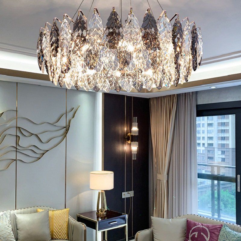 Frare Leaf Ring Chandelier 39" chandeliers for dining room,chandeliers for stairways,chandeliers for foyer,chandeliers for bedrooms,chandeliers for kitchen,chandeliers for living room Rbrights   