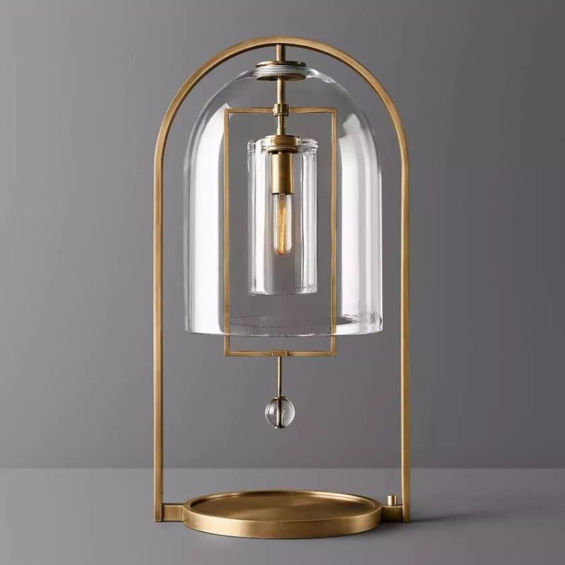 Fulcrum Table Lamp  rbrights Vintage Brass  