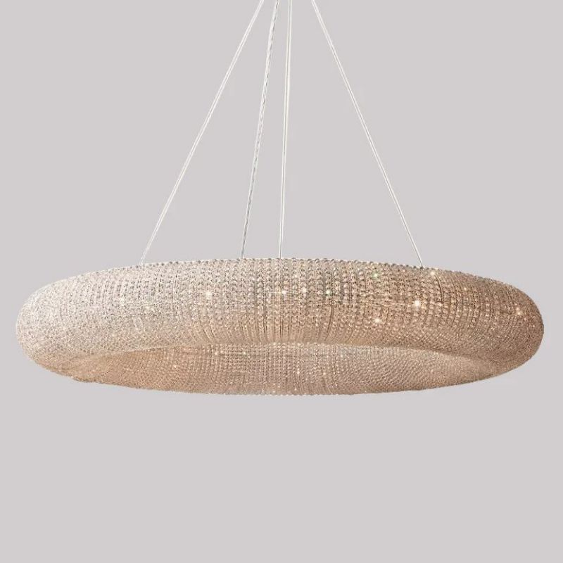 Hala Crystal Clear Round LED Chandelier 41"