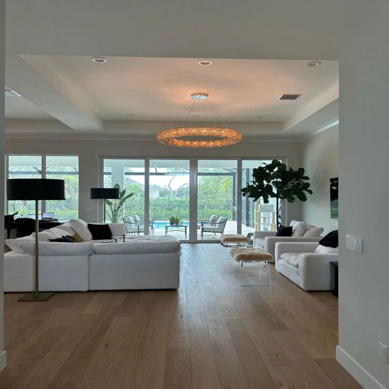 Hala Crystal Round LED Chandelier 59"