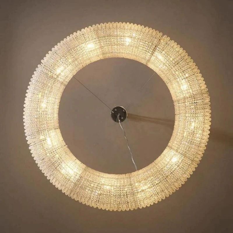 Hala Crystal Round LED Chandelier 59"