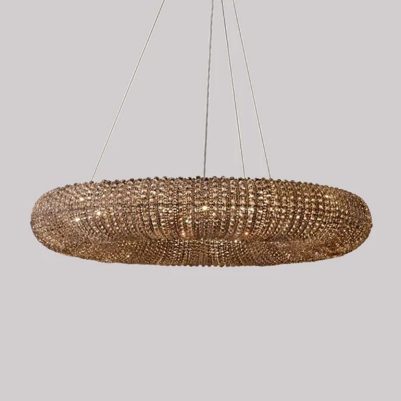 Hala Crystal Round LED Chandelier 59"