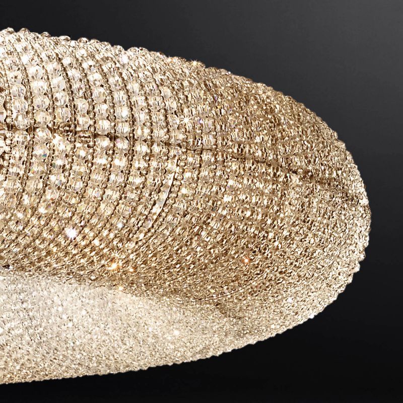 Hala Crystal Smoked Round LED Chandelier 72" chandeliers for dining room,chandeliers for stairways,chandeliers for foyer,chandeliers for bedrooms,chandeliers for kitchen,chandeliers for living room Rbrights   