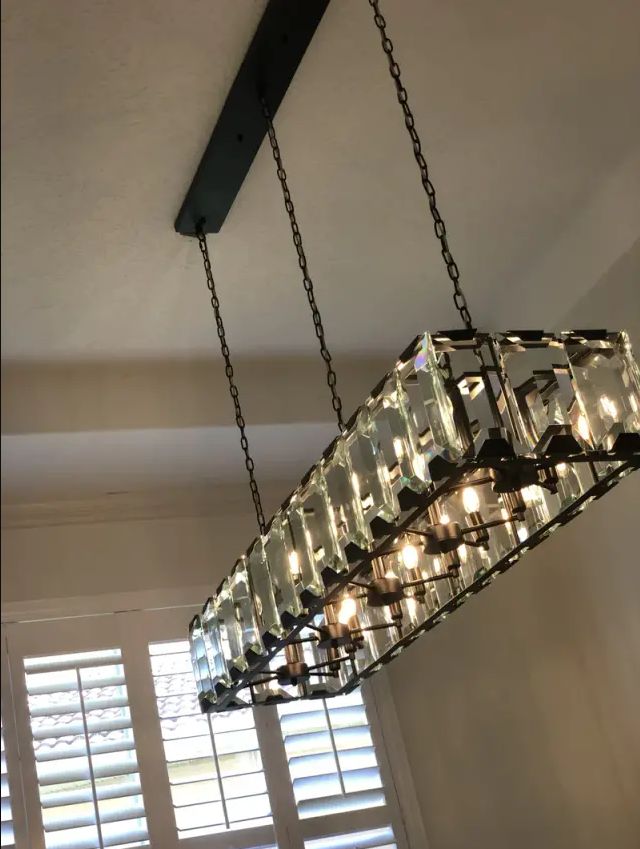 Harson Crystal Rectangular Chandelier