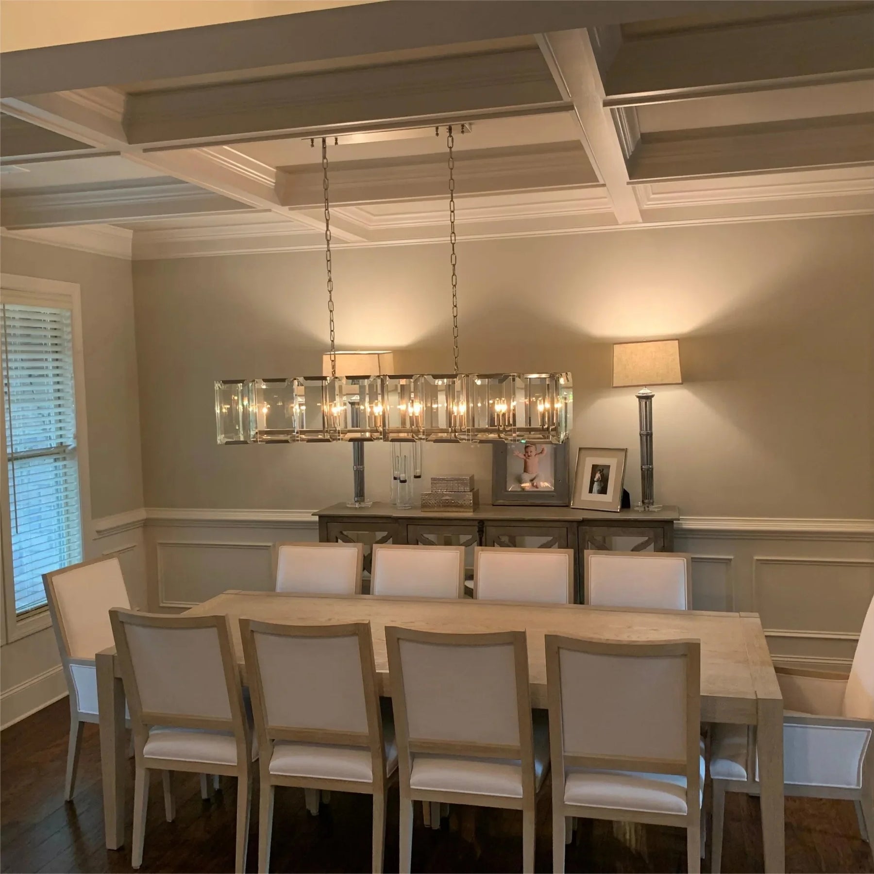 Harson Crystal Rectangular Chandelier