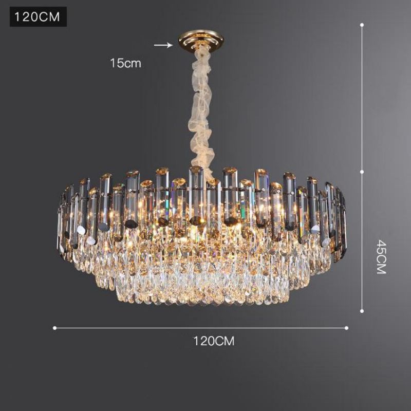 Irey Luxury Crystal Chandelier chandeliers for dining room,chandeliers for stairways,chandeliers for foyer,chandeliers for bedrooms,chandeliers for kitchen,chandeliers for living room Rbrights 47.2"D  