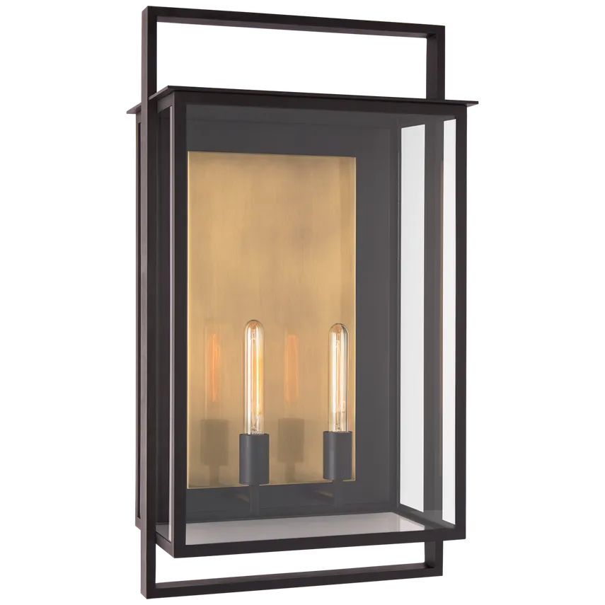 Orchid 2-Light Lantern Wall Sconce Outdoor