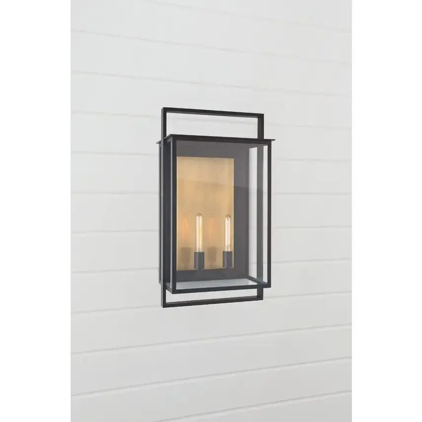 Orchid 2-Light Lantern Wall Sconce Outdoor
