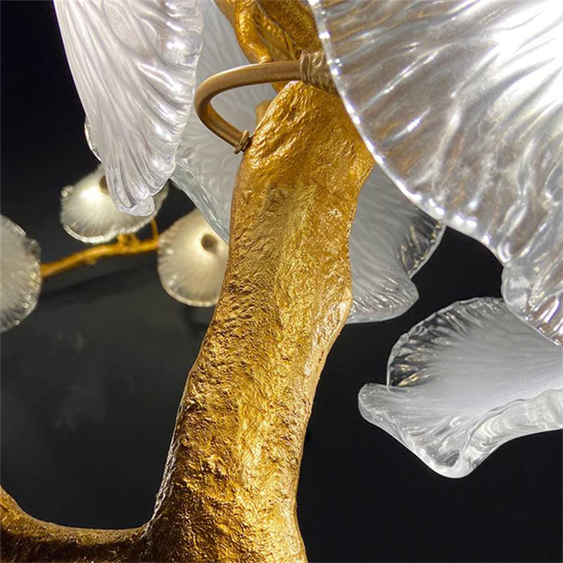 Kacey Modern Leaf Glass Flower Linear Chandelier chandeliers for dining room,chandeliers for stairways,chandeliers for foyer,chandeliers for bedrooms,chandeliers for kitchen,chandeliers for living room Rbrights   