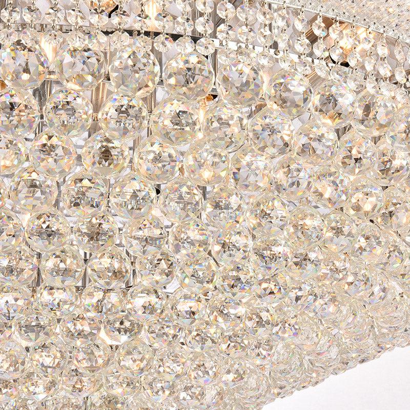 Kaler Elegant Luxury Ceiling Mounted Chandelier 48" D, Crystal Mounted Chandelier chandeliers for dining room,chandeliers for stairways,chandeliers for foyer,chandeliers for bedrooms,chandeliers for kitchen,chandeliers for living room Rbrights   