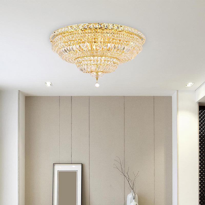 Kaler Elegant Luxury Gold Ceiling Mounted Chandelier 30" D chandeliers for dining room,chandeliers for stairways,chandeliers for foyer,chandeliers for bedrooms,chandeliers for kitchen,chandeliers for living room Rbrights   
