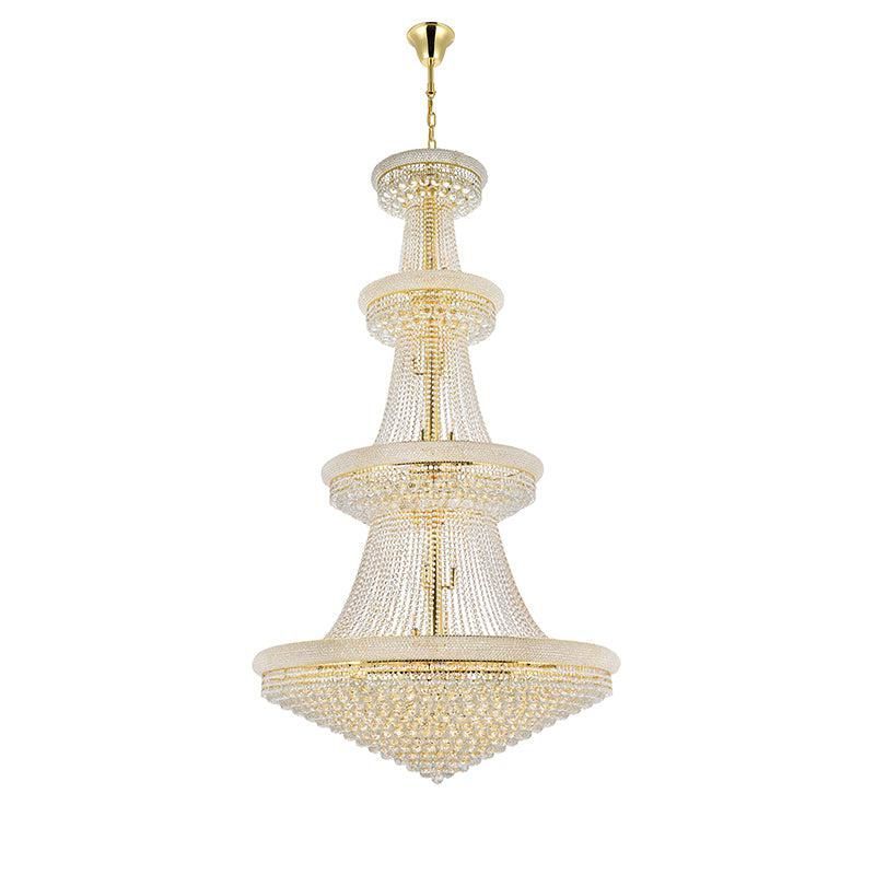 Kaler Elegant Luxury Living Room Four Tier Crystal Chandelier 48" D, Large Lighting chandeliers for dining room,chandeliers for stairways,chandeliers for foyer,chandeliers for bedrooms,chandeliers for kitchen,chandeliers for living room Rbrights   