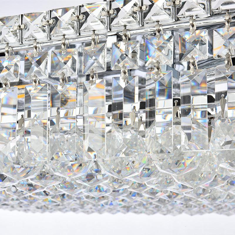 Kaler Elegant Luxury Square Living Room Ceiling Chandelier, Crystal Ceiling Light chandeliers for dining room,chandeliers for stairways,chandeliers for foyer,chandeliers for bedrooms,chandeliers for kitchen,chandeliers for living room Rbrights   