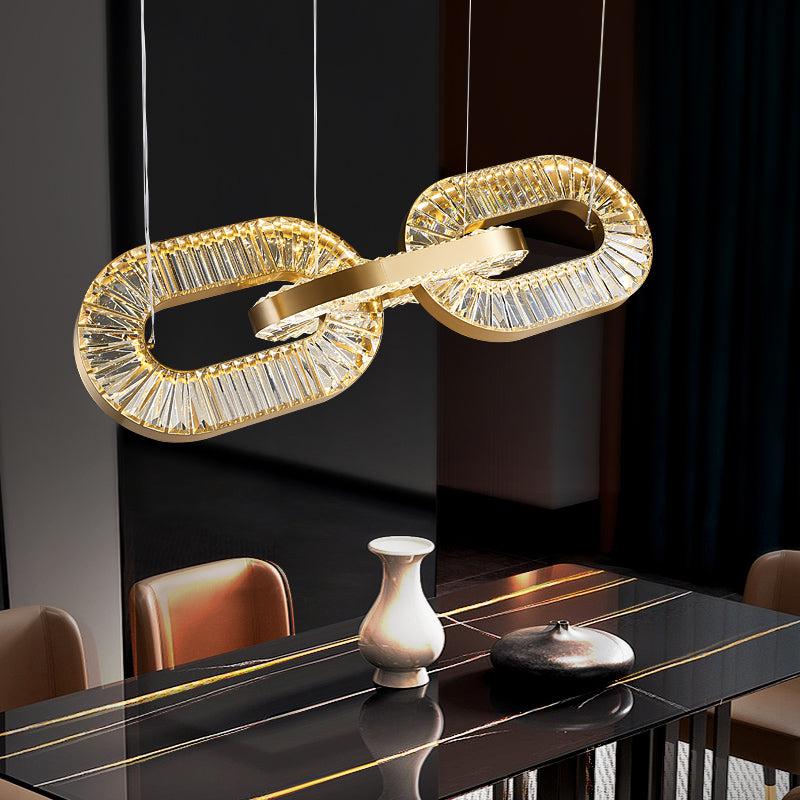 Kaler Jewel Crystal Oval Ring Chandelier chandeliers for dining room,chandeliers for stairways,chandeliers for foyer,chandeliers for bedrooms,chandeliers for kitchen,chandeliers for living room Rbrights   