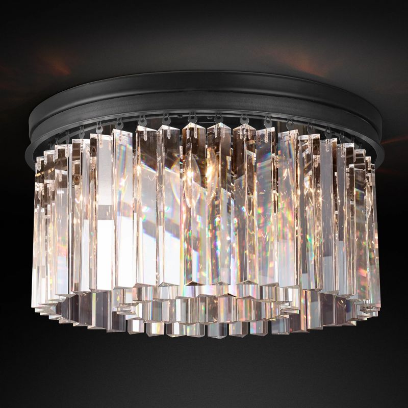 Kelly Flushmount Pendant for living room,Pendant for kitchen,Pendant for bathrooms,Pendant for bedrooms,Pendant for foyer,Pendant for stairways,Pendant for dining room Rbrights Matte Black  