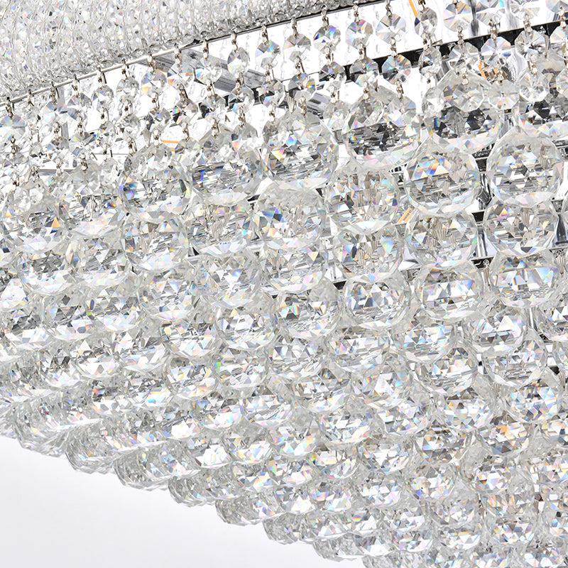 Kaler Elegant Luxury Living Room Three Tier Crystal Chandelier 42" D chandeliers for dining room,chandeliers for stairways,chandeliers for foyer,chandeliers for bedrooms,chandeliers for kitchen,chandeliers for living room Rbrights   