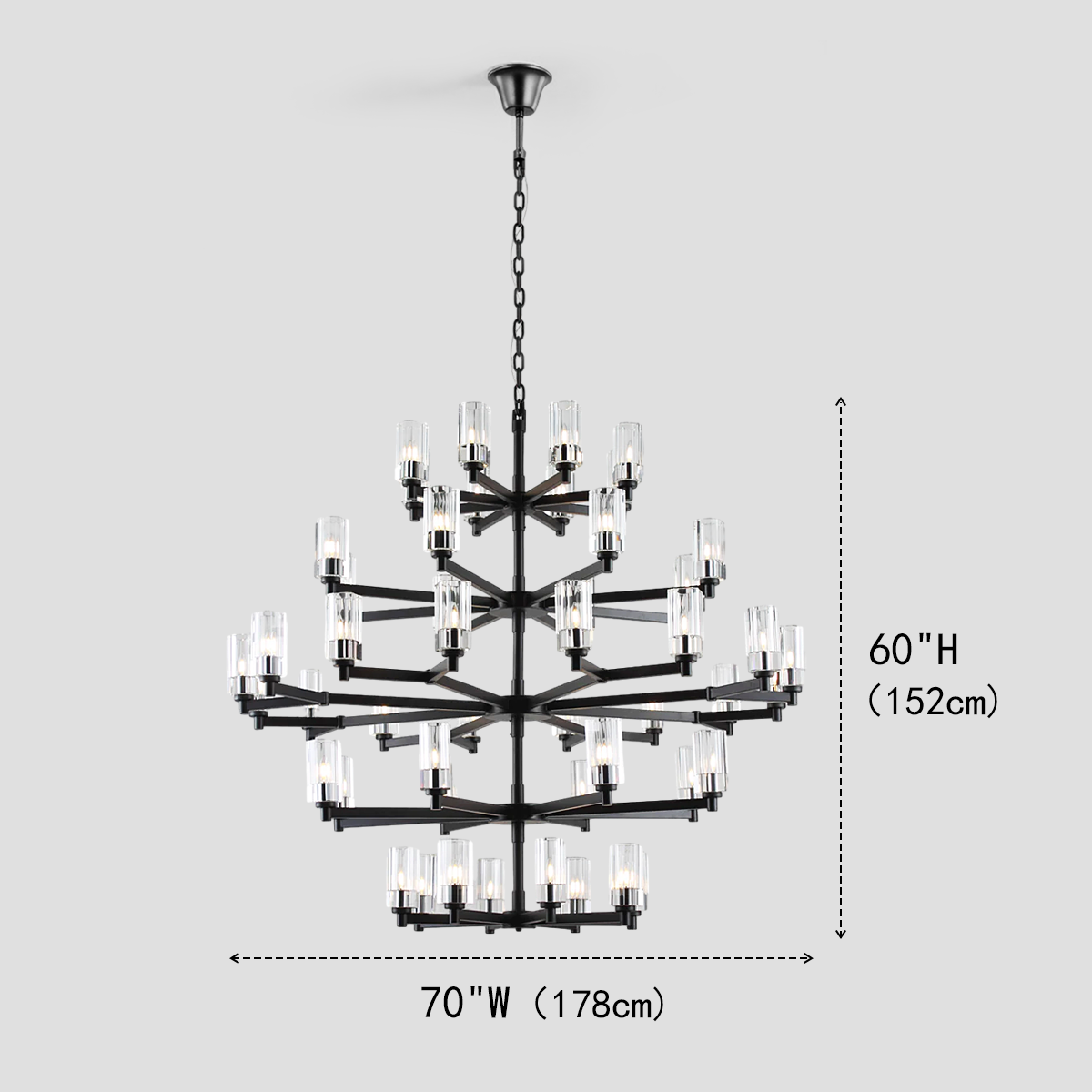 Hertha Large Crystal Chandelier