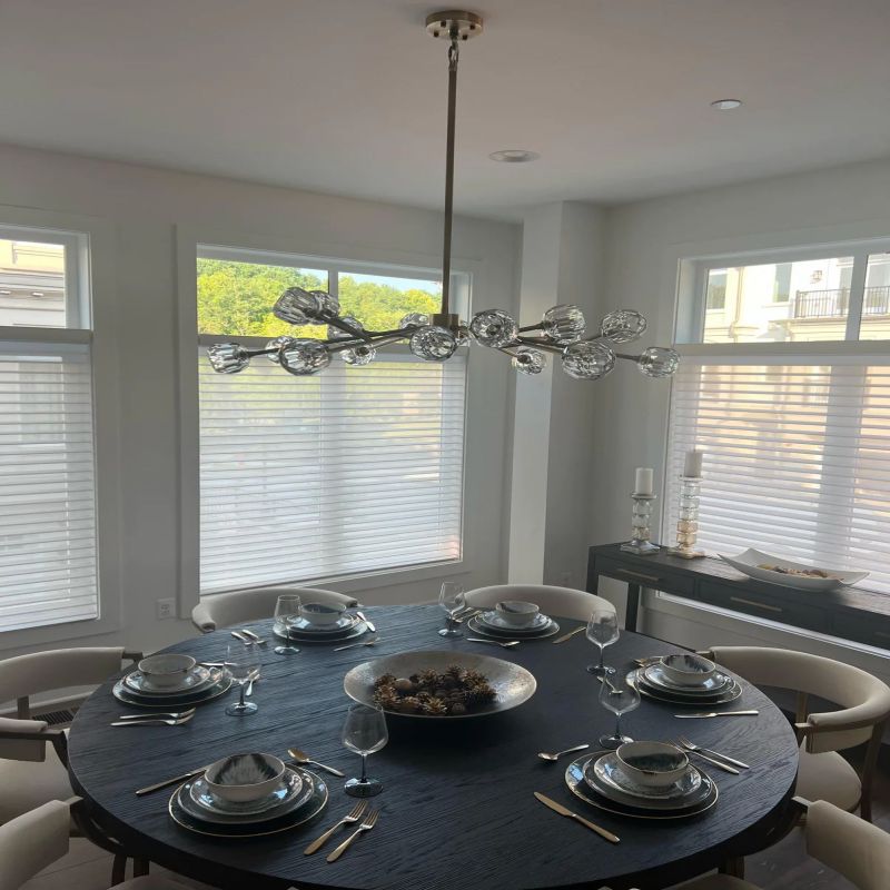 Kristal Clear Glass Round Chandelier 48"