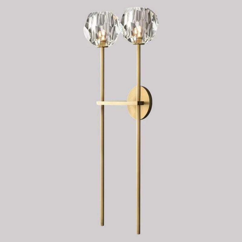 Kristal Glass Double Wall Lamp (long)