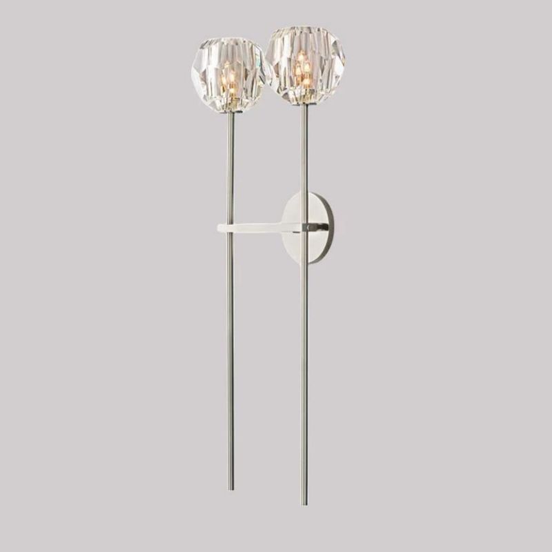 Kristal Glass Double Wall Lamp (long)
