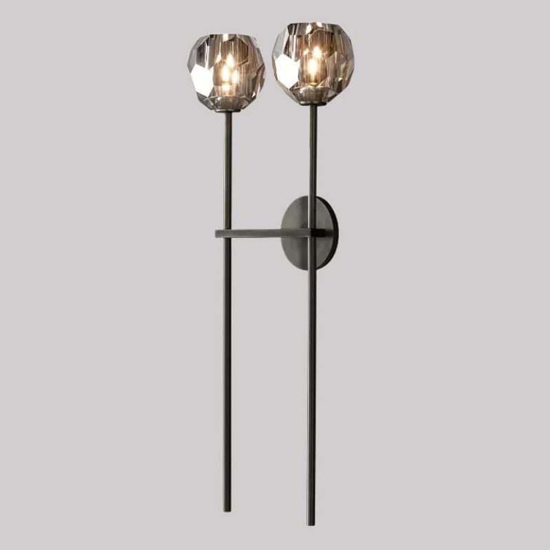 Kristal Glass Double Wall Lamp (long)