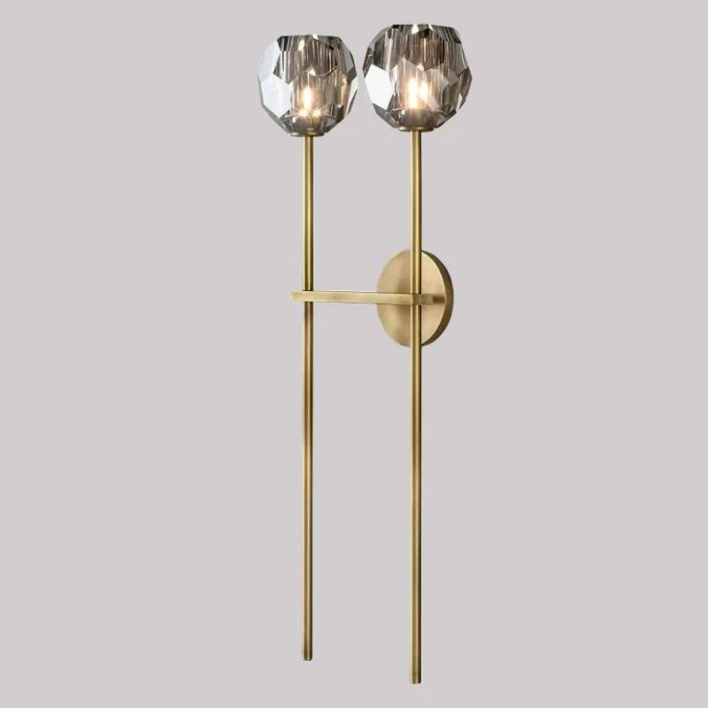 Kristal Glass Double Wall Lamp (long)