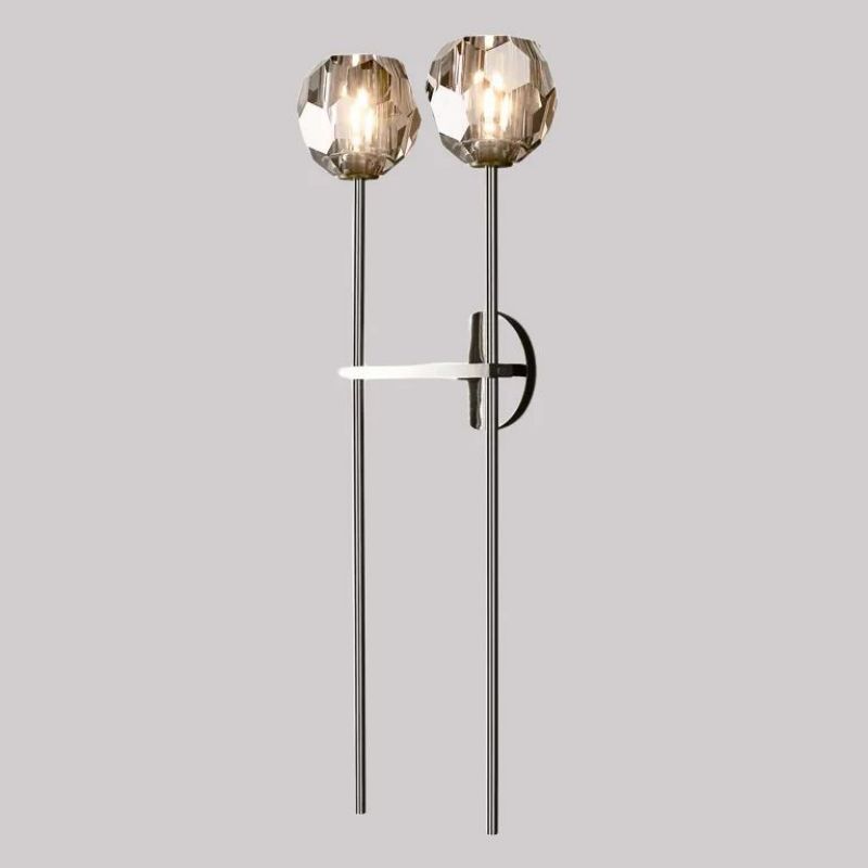 Kristal Glass Double Wall Lamp (long)